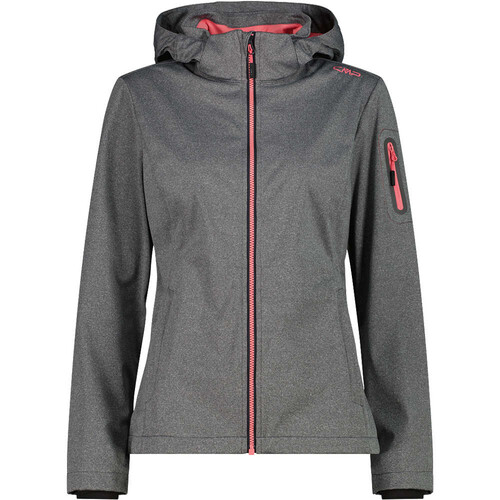Cmp chaqueta softshell mujer WOMAN JACKET ZIP HOOD GRIS