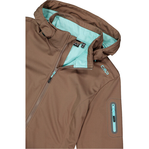 CMP WOMAN JACKET ZIP HOOD marron