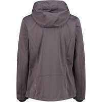 Cmp chaqueta softshell mujer WOMAN JACKET ZIP HOOD MARRON vista trasera
