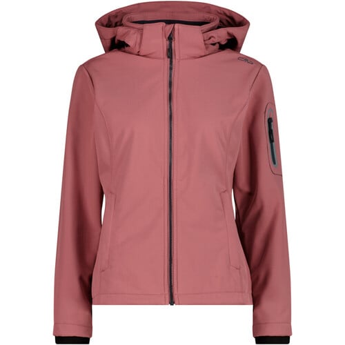 CMP WOMAN JACKET ZIP HOOD morado