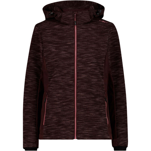 CMP WOMAN JACKET ZIP HOOD morado