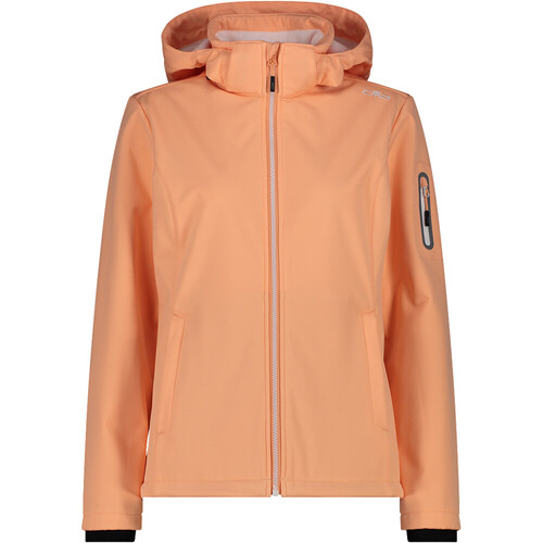 CMP WOMAN JACKET ZIP HOOD naranja