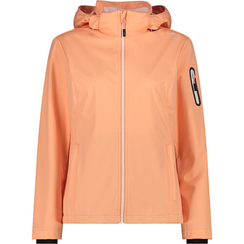 CMP WOMAN JACKET ZIP HOOD naranja