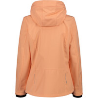 Cmp chaqueta softshell mujer WOMAN JACKET ZIP HOOD NARANJA vista trasera