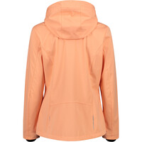 Cmp chaqueta softshell mujer WOMAN JACKET ZIP HOOD NARANJA vista trasera