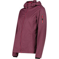 Cmp chaqueta softshell mujer WOMAN JACKET ZIP HOOD ROSA vista detalle