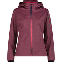 Cmp chaqueta softshell mujer WOMAN JACKET ZIP HOOD ROSA vista frontal