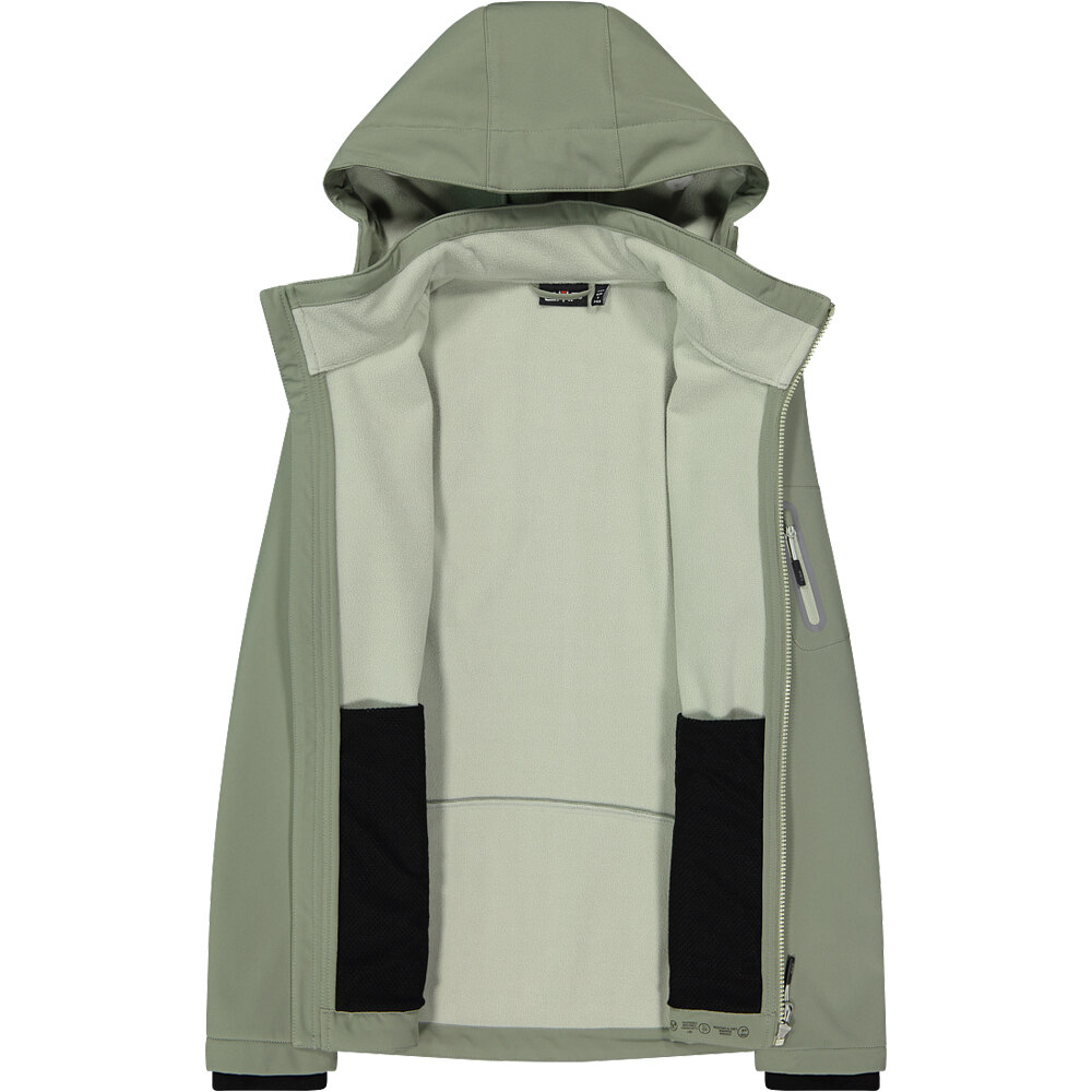 Cmp chaqueta softshell mujer WOMAN JACKET ZIP HOOD VERDE 03