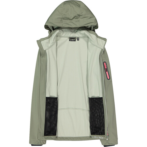 Cmp chaqueta softshell mujer WOMAN JACKET ZIP HOOD VERDE