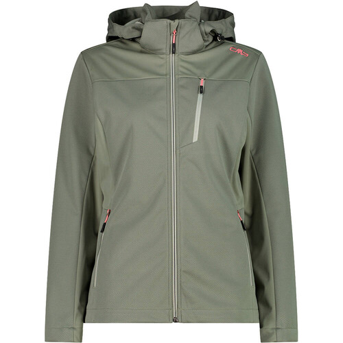 CMP WOMAN JACKET ZIP HOOD verde