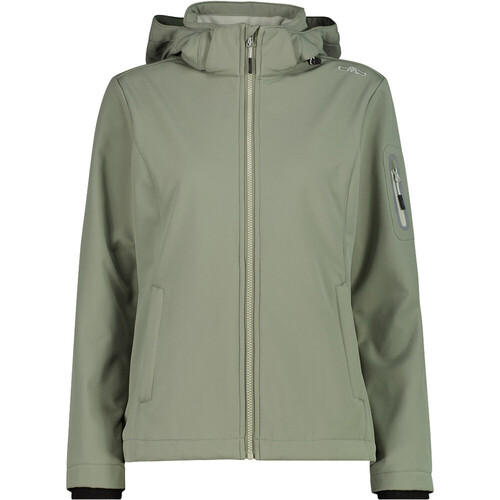 CMP WOMAN JACKET ZIP HOOD verde