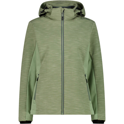 CMP WOMAN JACKET ZIP HOOD verde