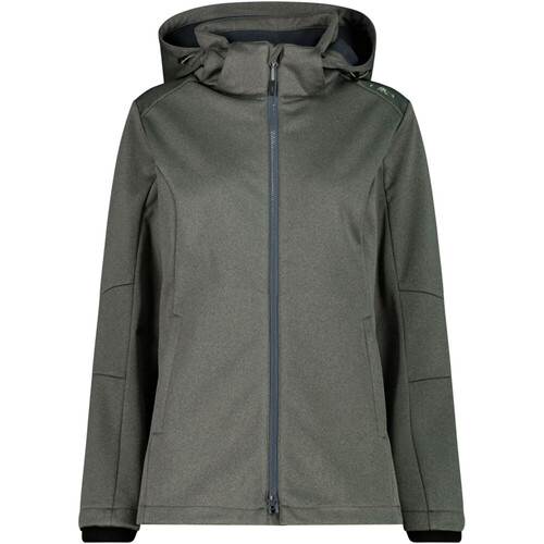 CMP WOMAN JACKET ZIP HOOD verde