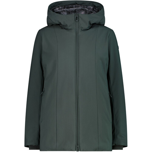 CMP WOMAN LONG JACKET ZIP HOOD verde