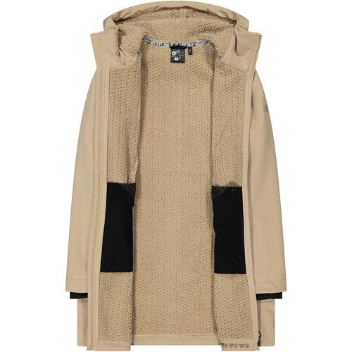Cmp chaqueta softshell mujer WOMAN PARKA FIX HOOD MARRON