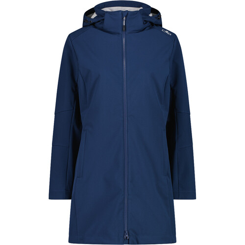 CMP WOMAN PARKA ZIP HOOD azul