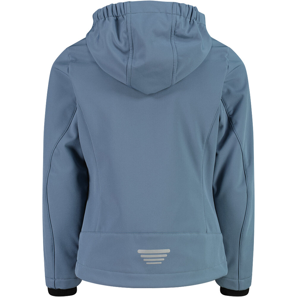 Cmp chaqueta softshell niño KID G JACKET FIX HOOD AZUL vista trasera