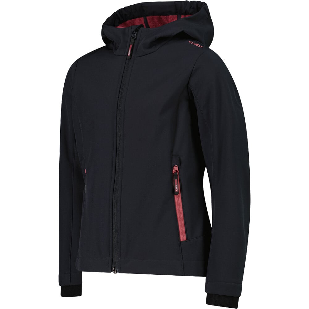 Cmp chaqueta softshell niño KID G JACKET FIX HOOD GRIS vista detalle