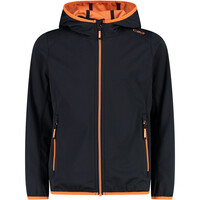 Cmp chaqueta softshell niño KID G JACKET FIX HOOD GRIS vista frontal