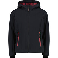 Cmp chaqueta softshell niño KID G JACKET FIX HOOD GRIS vista frontal
