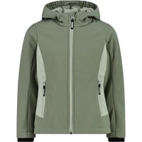 Cmp chaqueta softshell niño KID G JACKET FIX HOOD VERDE vista frontal