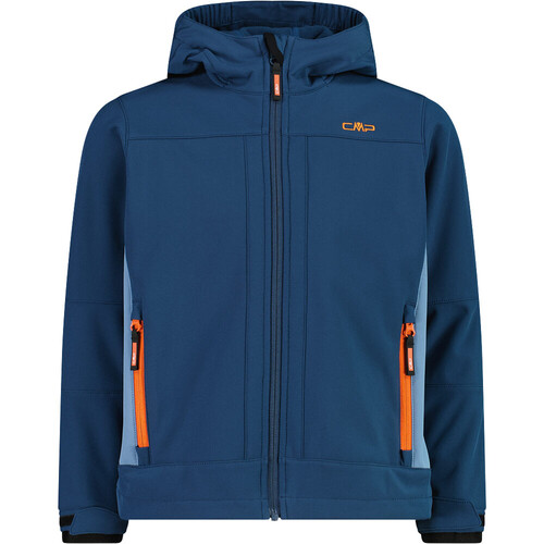 CMP KID JACKET FIX HOOD azul