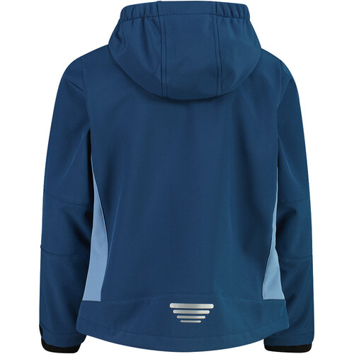 CMP KID JACKET FIX HOOD azul