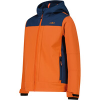 Cmp chaqueta softshell niño KID JACKET FIX HOOD NARANJA vista detalle