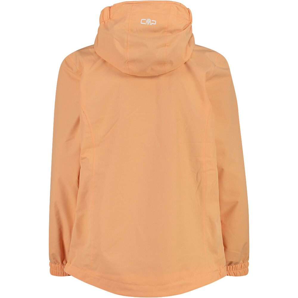 Cmp chubasquero impermeable niño KID G JACKET FIX HOOD NARANJA vista trasera