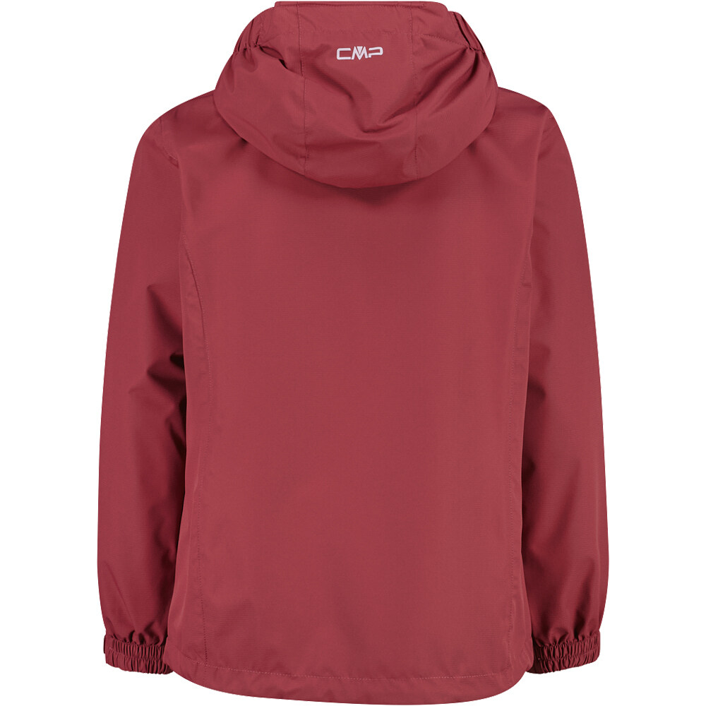 Cmp chubasquero impermeable niño KID G JACKET FIX HOOD ROSA vista trasera