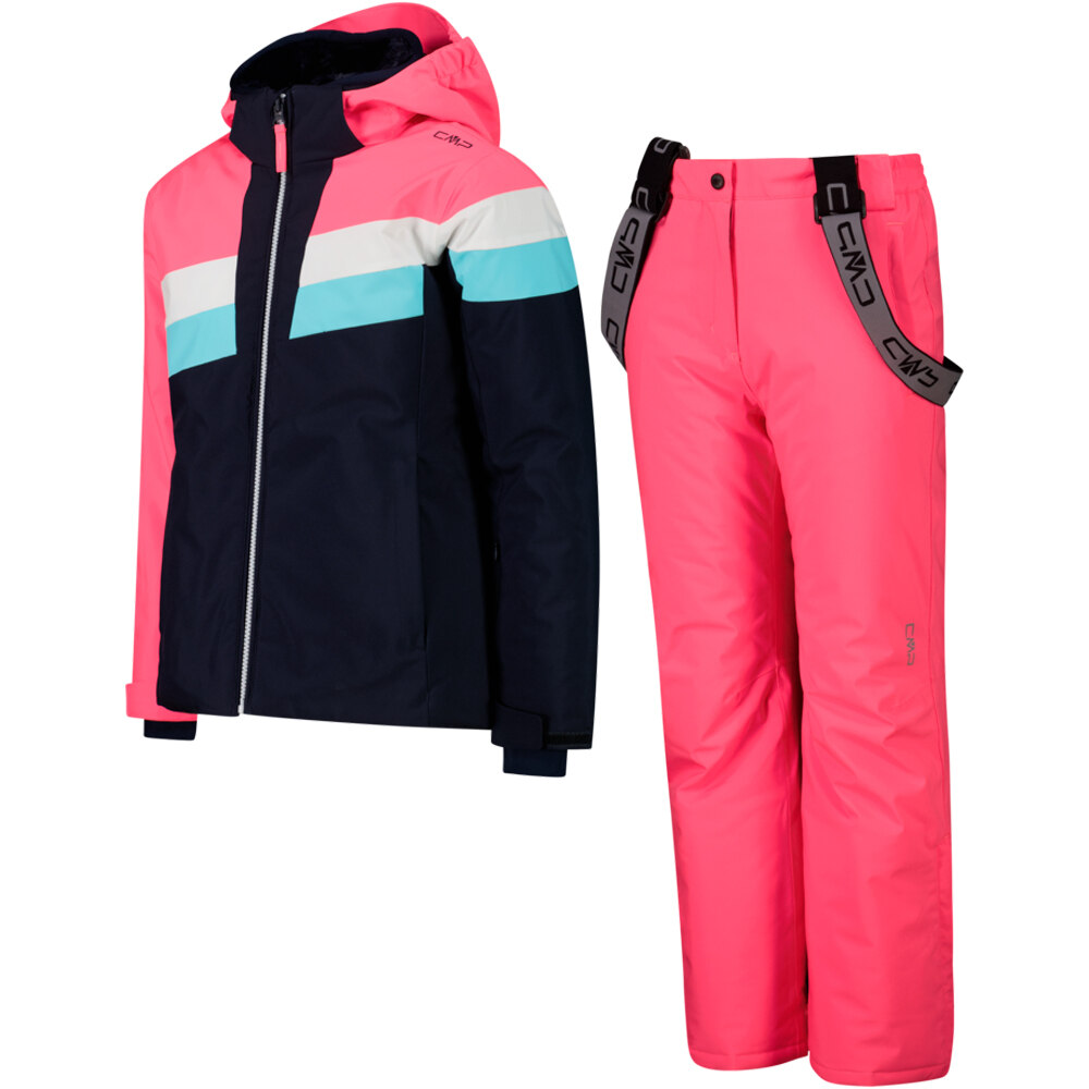 Cmp conjunto esquí infantil KID G SET JACKET AND PANT ROSA vista detalle