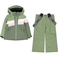 Cmp conjunto esquí infantil KID G SET JACKET AND PANT VERDE vista frontal