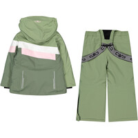 Cmp conjunto esquí infantil KID G SET JACKET AND PANT VERDE vista trasera