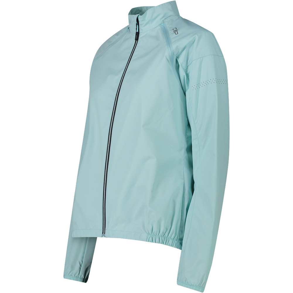 Cmp cortavientos ciclismo mujer WOMAN JACKET WITH DETACHABLE SLEEVES VERDE vista detalle