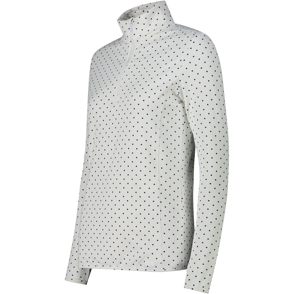 Cmp forro polar esquí mujer WOMAN PRINTED SWEAT BLANCO vista detalle