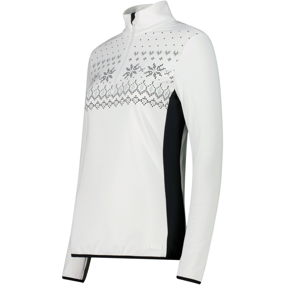 Cmp forro polar esquí mujer WOMAN SWEAT BLANCO vista detalle
