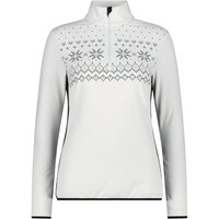 Cmp forro polar esquí mujer WOMAN SWEAT BLANCO vista frontal
