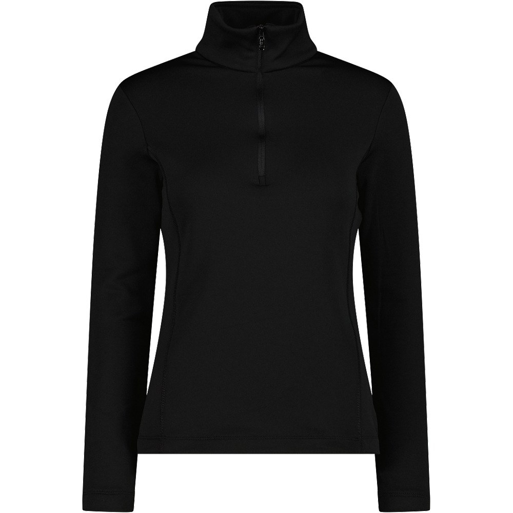 Cmp forro polar esquí mujer WOMAN SWEAT NE NEGRO vista frontal