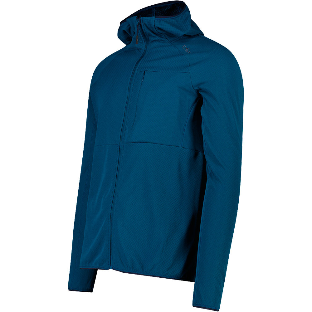 Cmp forro polar hombre MAN JACKET FIX HOOD AZUL vista detalle