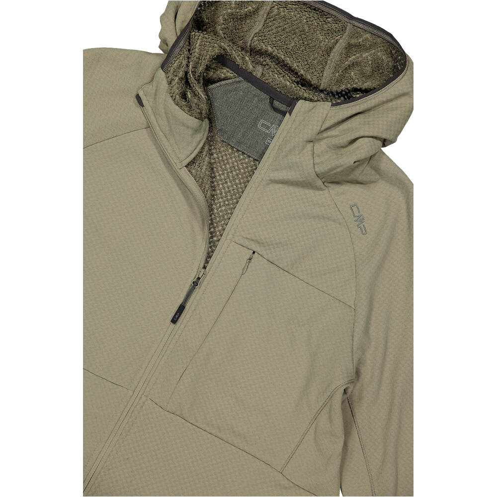 Cmp forro polar hombre MAN JACKET FIX HOOD MARRON 04