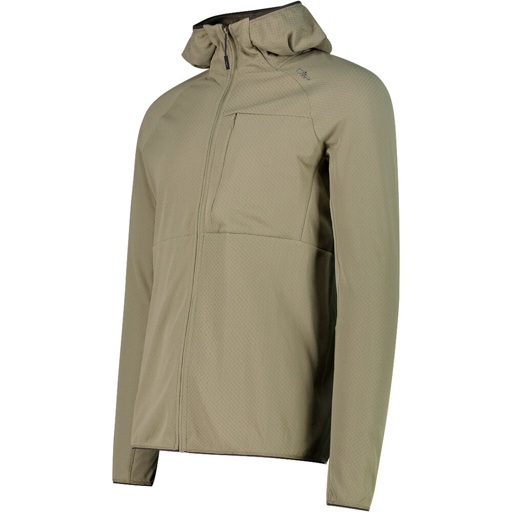 Cmp forro polar hombre MAN JACKET FIX HOOD MARRON vista detalle