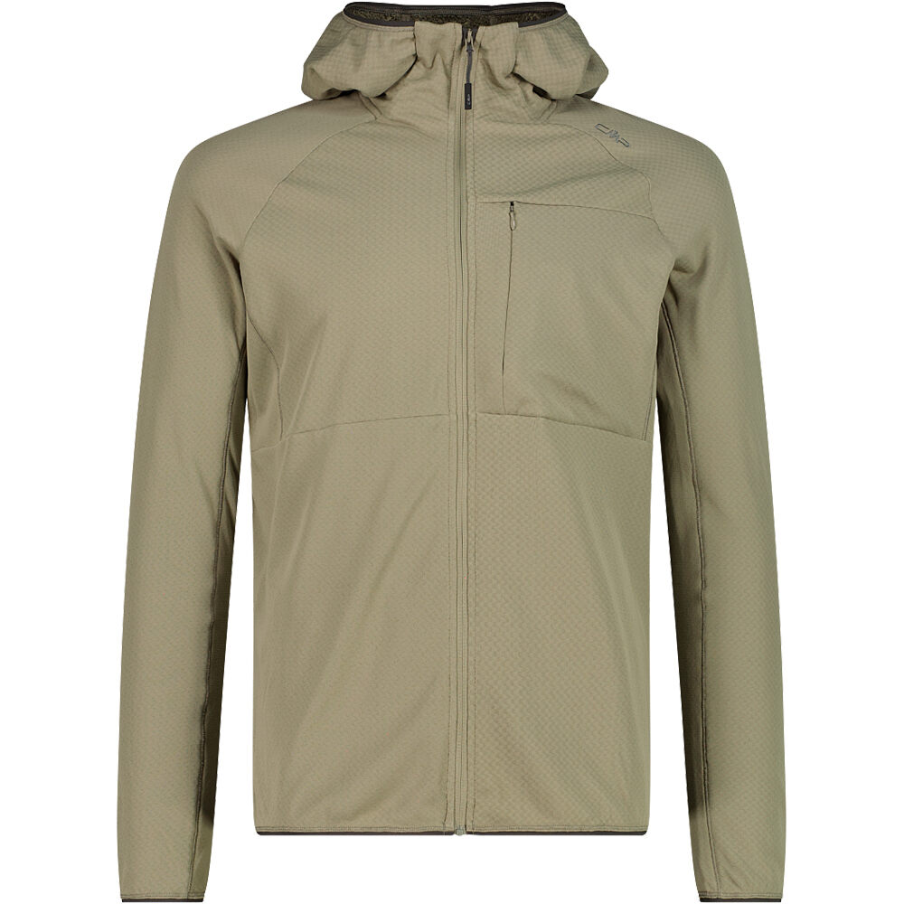 Cmp forro polar hombre MAN JACKET FIX HOOD MARRON vista frontal