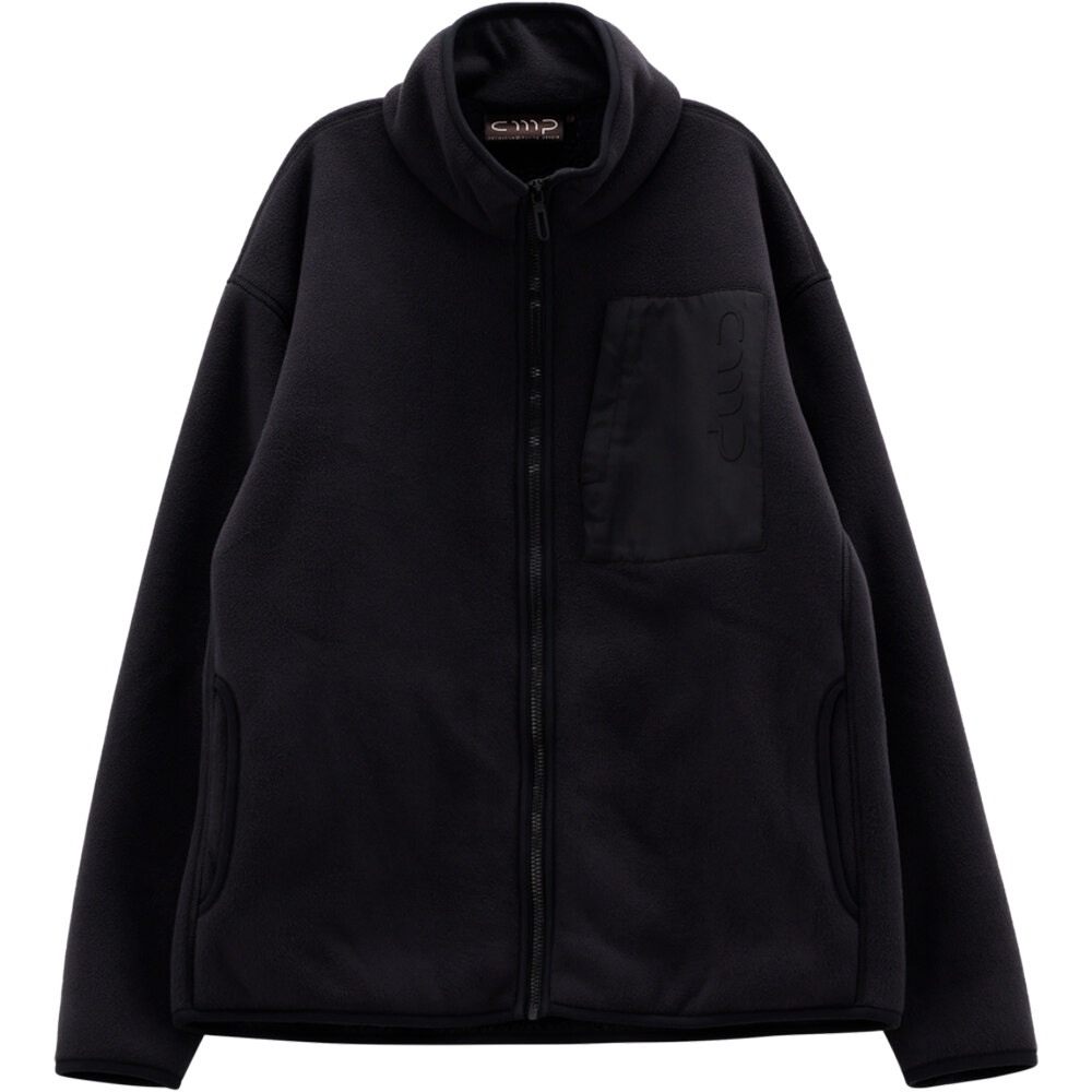 Cmp forro polar hombre MAN JACKET NEGRO vista frontal