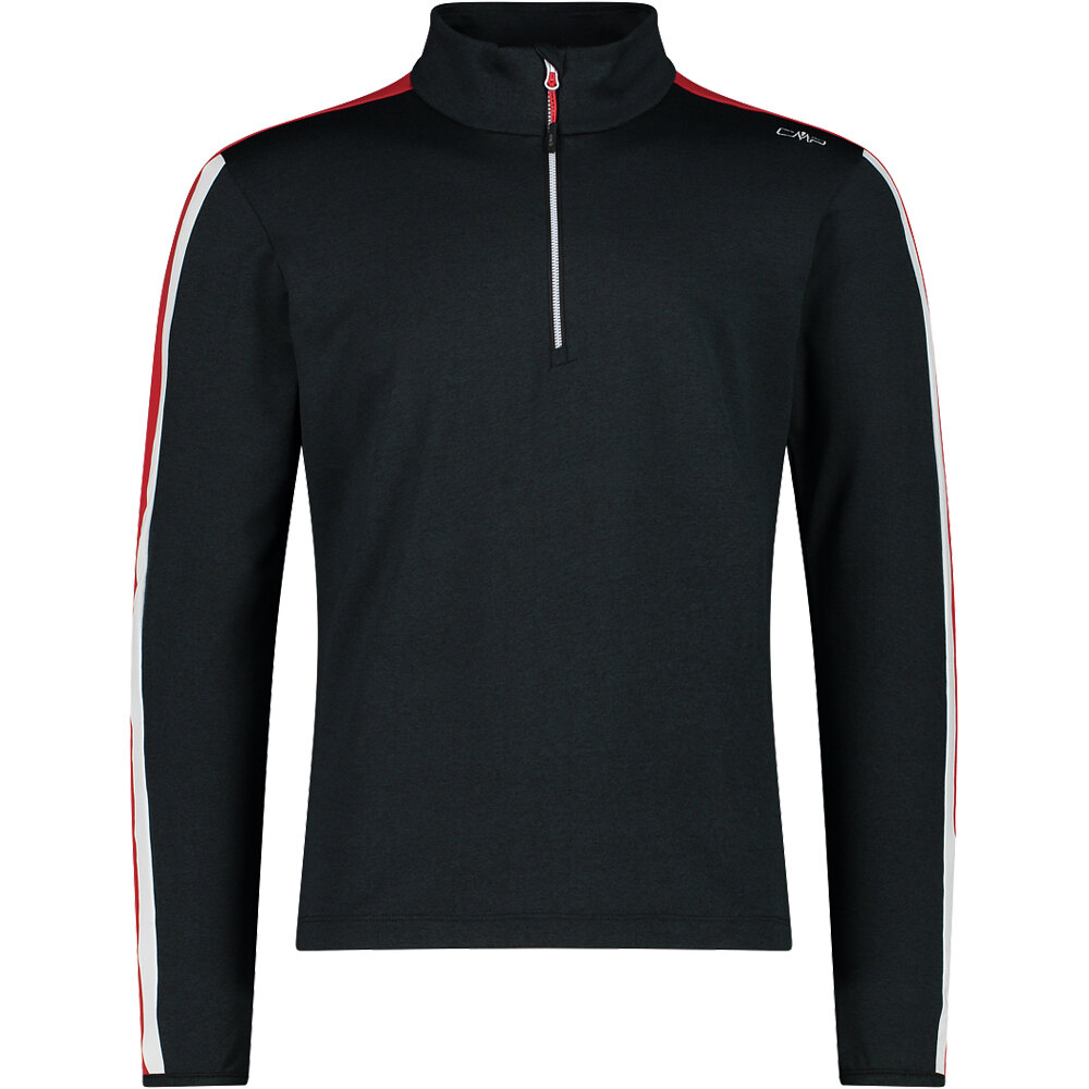 Cmp forro polar hombre MAN SWEAT NEGRO vista frontal