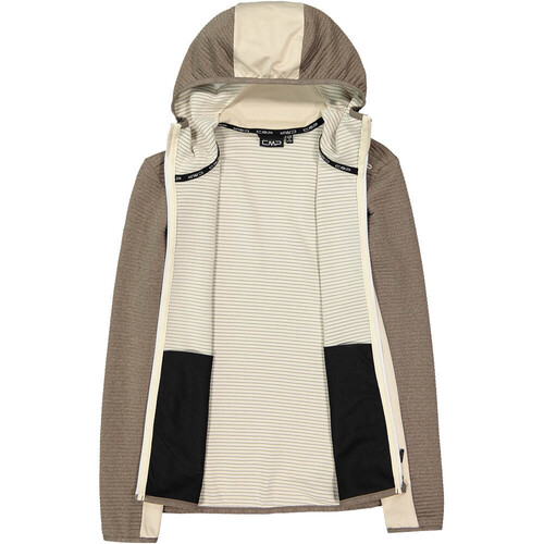 CMP WOMAN JACKET FIX HOOD marron