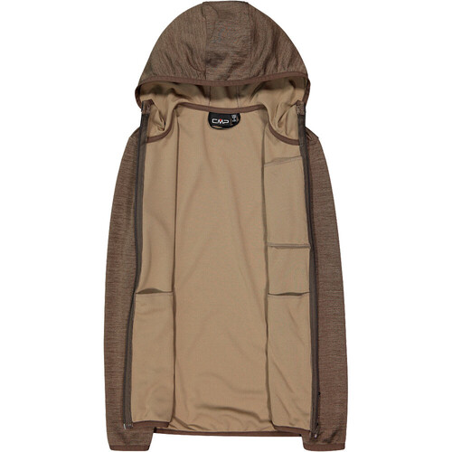 CMP WOMAN JACKET FIX HOOD marron