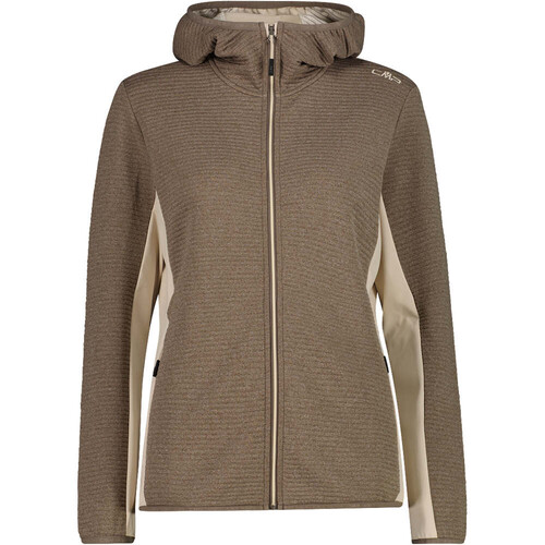 CMP WOMAN JACKET FIX HOOD marron