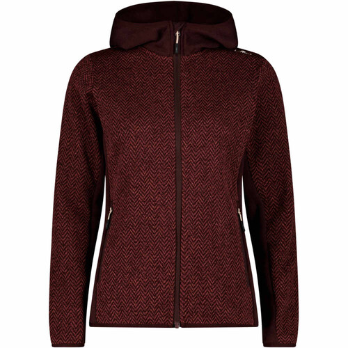CMP WOMAN JACKET FIX HOOD morado