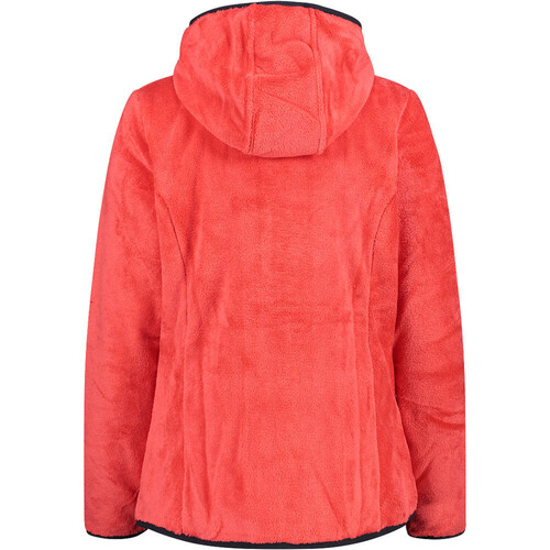 CMP WOMAN JACKET FIX HOOD rojo