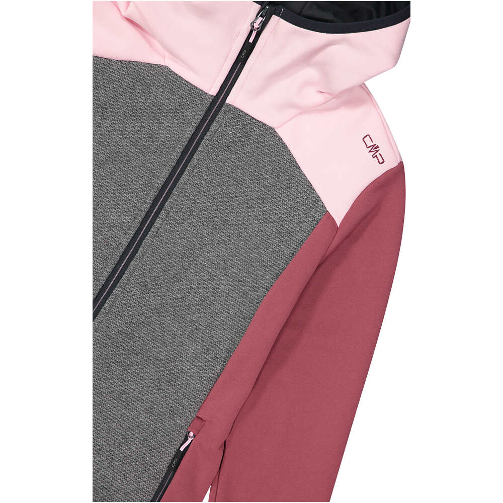 Cmp forro polar mujer WOMAN JACKET FIX HOOD ROSA 04